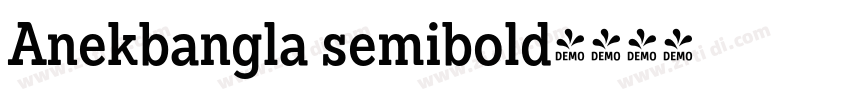 Anekbangla semibold字体转换